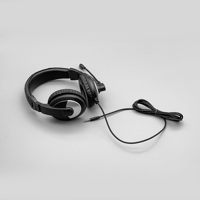 New arrival  Wired Office Headset On-Ear Wired Headphone  Over Ear Wired Headset with Noise Cancelling Mic for Computer/PC